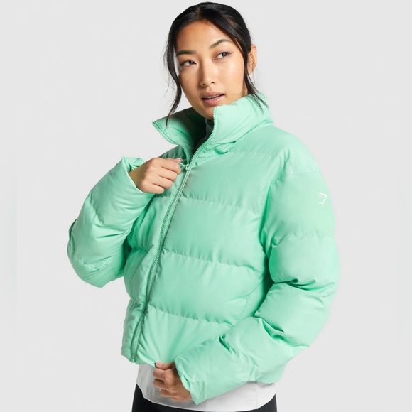 GymShark mint puffer jacket - Picture 1 of 7